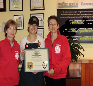 Auxiliary thanks Whole Foods