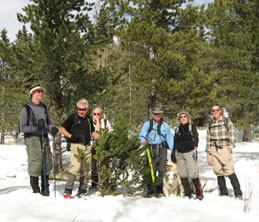 Snowshoeing in Crystal Park